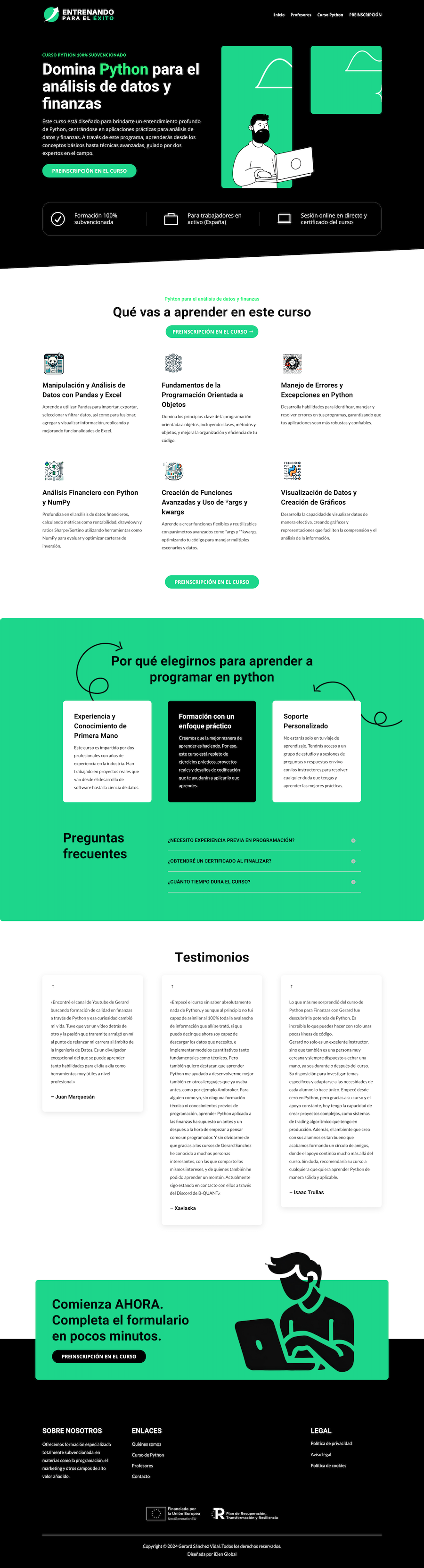 Entrenando para el éxito | Un proyecto de formación online Entrenando para el éxito | Un proyecto de formación online